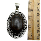 Rainbow Obsidian Solid 925 Sterling Silver Pendant