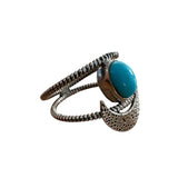 MOON Turquoise Solid 925 Sterling Silver Ring