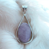 Pink Kunzite Solid 925 Sterling Silver Pendant