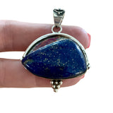 Blue Lapis Solid 925 Sterling Silver Pendant