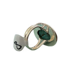 Tibetan Turquoise Solid 925 Sterling Silver Ring 8