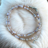 3 mm Crystal beaded Necklace