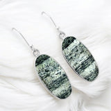 Chrysotile Solid 925 Sterling Silver Earrings