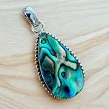 Abalone Solid 925 Sterling Silver Pendant