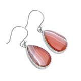 Lake Superior Agate Solid 925 Sterling Silver Earrings