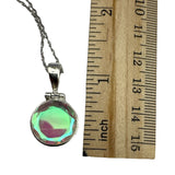 Mercury Mystic Topaz Solid 925 Sterling Silver Pendant Necklace