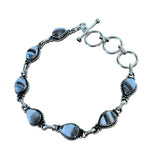 Owyhee Opal Solid 925 Sterling Silver Bracelet