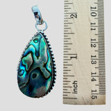 Abalone Solid 925 Sterling Silver Pendant