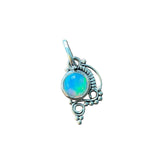 Ethiopian Opal Solid 925 Sterling Silver Pendant