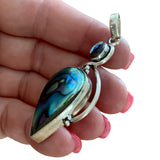 Abalone Solid 925 Sterling Silver Pendant