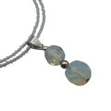 Opalite Solid 925 Sterling Silver Pendant Necklace