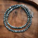 Labradorite 4 mm 16 inch Beaded Necklace