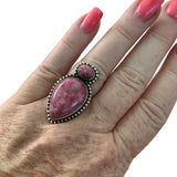 Pink Thulite Solid 925 Sterling Silver Ring 6.5