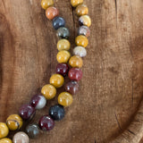 Mookaite Jasper 4 mm Beaded Necklace