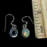 Ethiopian Opal Solid 925 Sterling Silver Earrings