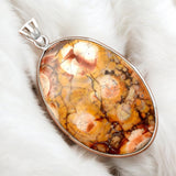 Mexican Birds Eye Jasper Solid 925 Sterling Silver Pendant