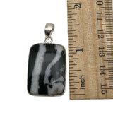 White Buffalo Turquoise Solid 925 Sterling Silver Pendant