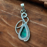 Malachite Solid 925 Sterling Silver Pendant