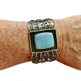 Owyhee Opal Solid 925 Sterling Silver Cuff Bracelet