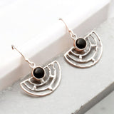 Black Onyx Solid 925 Sterling Silver Earrings