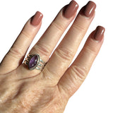 Amethyst Solid 925 Sterling Silver Ring 7