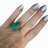 Chrysocolla Solid 925 Sterling Silver Solid 925 Sterling Silver Ring 8