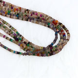 Mixed Gemstone 3-4 mm Beaded Necklace