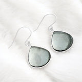 Hematite Solid 925 Sterling Silver Earrings