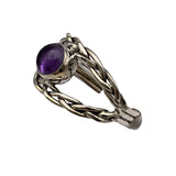 Amethyst Solid 925 Sterling Silver Ring 9