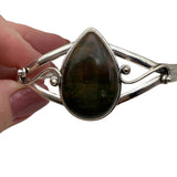 Bloodstone Solid 925 Sterling Silver Cuff Bracelet