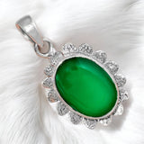 Green Onyx Solid 925 Sterling Silver Pendant