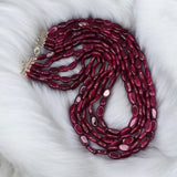 Ruby Beaded Necklace