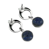 Blue Lapis Solid 925 Sterling Silver Earrings