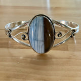 Owyhee Opal Solid 925 Sterling Silver Cuff Bracelet